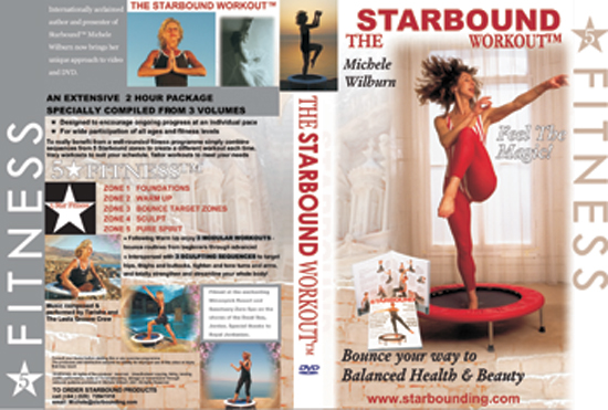 The Starbound Workout mini trampoline  rebounder workout videos Volume One is a compilation of three rebounder modules in one - over two hours or sequential rebounding workout video routines
